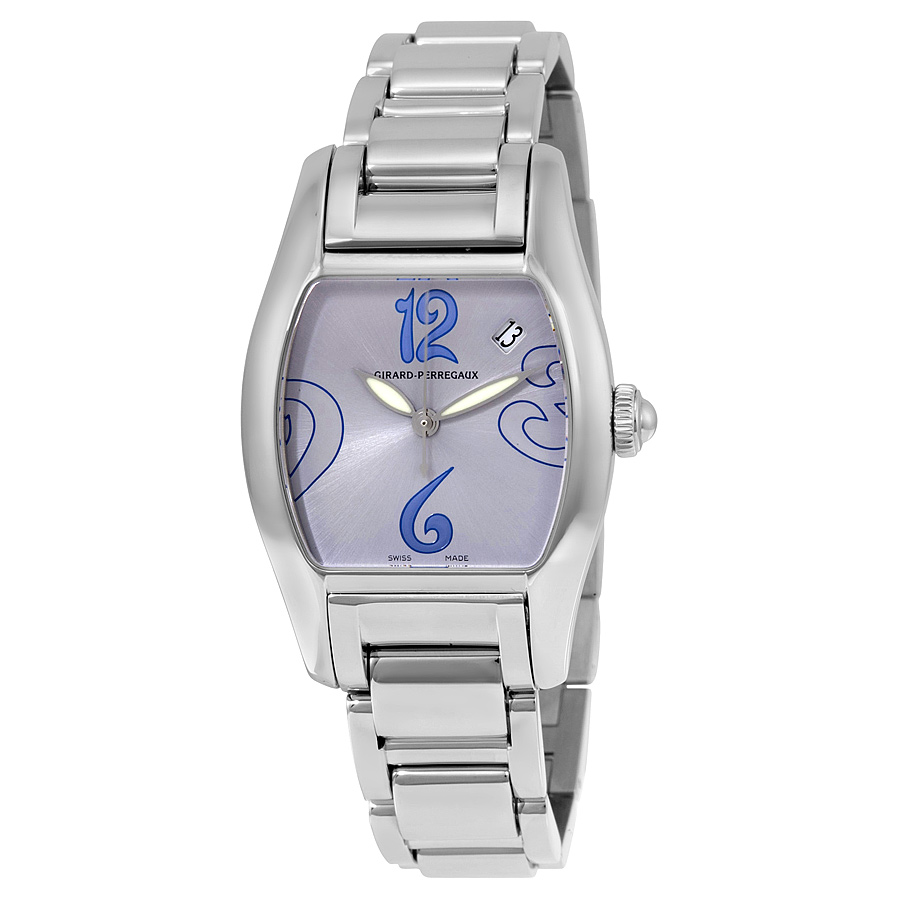 Girard Perregaux Clone 26mm Purple Dial Automatic Steel Watch