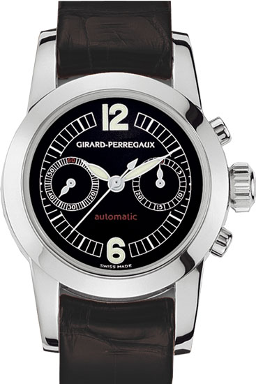 Girard Perregaux 80450.0.53.6056 Swiss Replica Watch: Automatic, Stainless Steel, Black Dial, 42mm, Water-Resistant