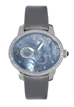 Girard Perregaux Cats Eye Black Pearl Automatic 8 Diamond Accent 41mm Luxury Watch