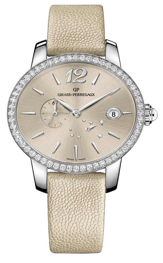 Girard Perregaux Cats Eye 80486D11A861-IK8A Replica Automatic Gold-Plated Ladies Watch with Black Dial