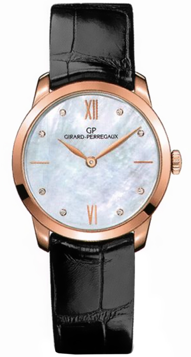 Girard Perregaux Classique 49528-52-771-CK6A Imitation Pearl White Dial Elegant Watch