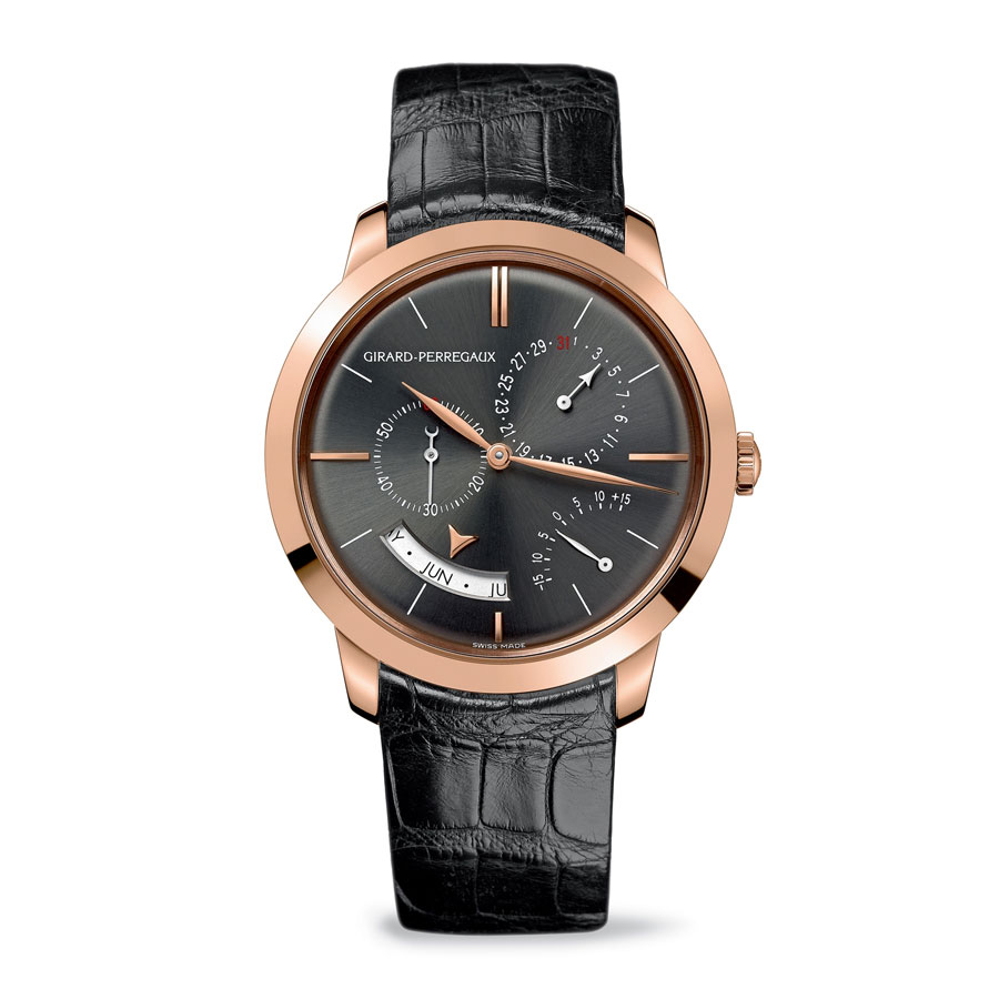 Girard Perregaux GP1965 Chronograph Black DLC Case Automatic Black Dial Reps Watch