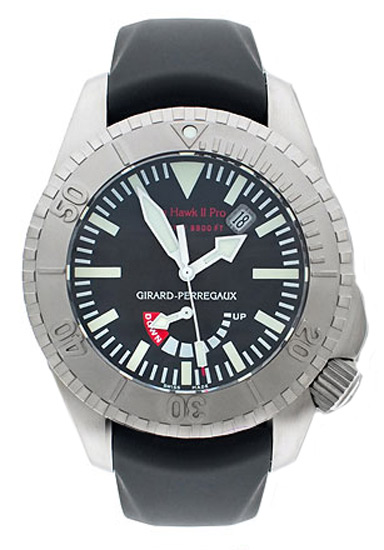 Girard Perregaux Seahawk II Automatic Black Dial Steel Diver Watch