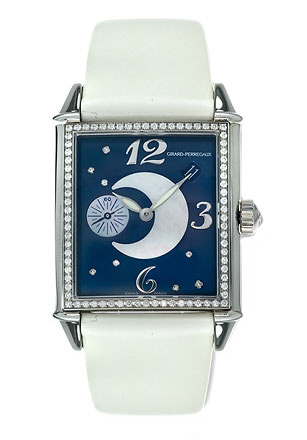 Girard Perregaux Vintage 25932-D11-A421-IK7 Blue Dial Diamond-Studded 36mm Luxury Imitation Watch