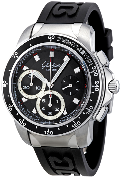 Glashutte Sport Evolution 43mm Stainless Steel Self-Winding Black Dial Diver Watch