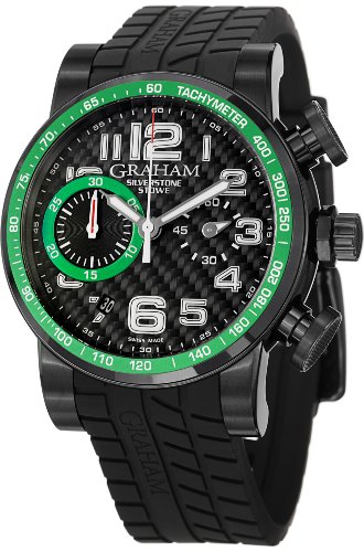 Graham 2SAAB.B02A Automatic Chronograph Black Steel Mens Watch - Limited Edition Clone