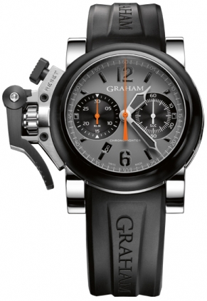 Graham Chronofighter 2OVBV.BS08A Automatic Jet Black Chronograph Watch