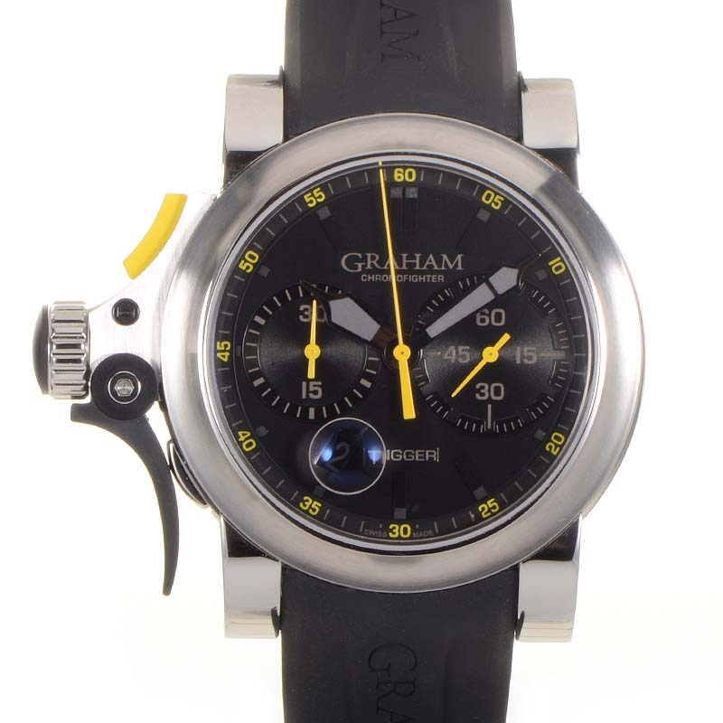 Graham Chronofighter II Swiss Clone Automatic 42mm Carbon Fiber Watch