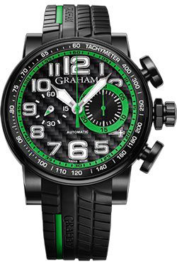 Graham Silverstone Carbon Case 2BLDC.B39A.K56N Automatic Black Face Dive Watch