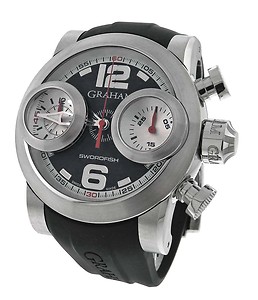 Graham Swordfish Diver Chrono Replica 42mm Titanium Case Black Face 200m Water Resistant Watch