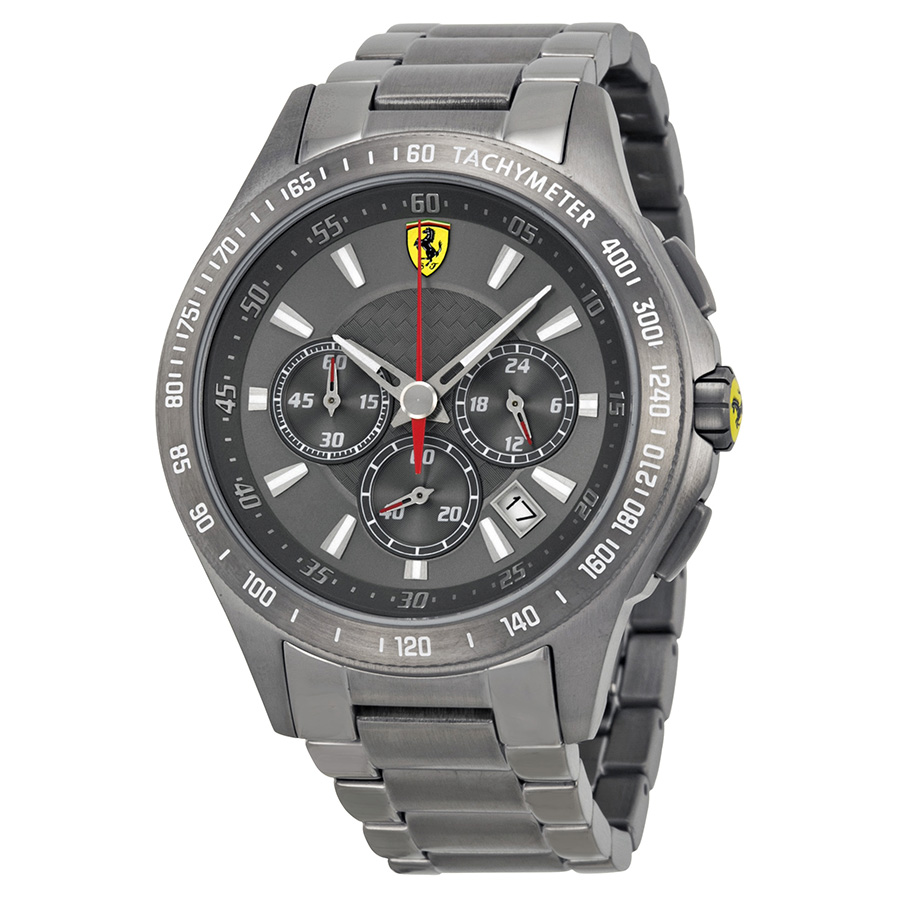 Ferrari Homage Grey Chronograph Replica Watch - Swiss Movement - 43mm Case
