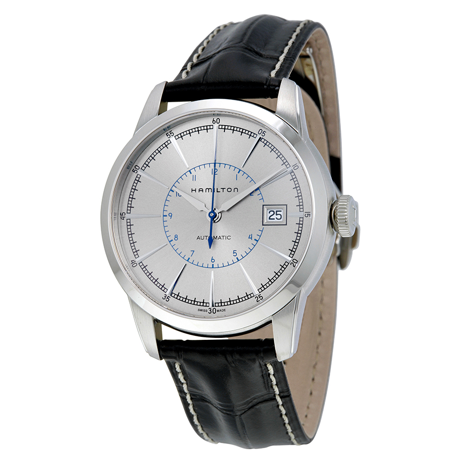 Hamilton H40555781 Classic Pilot Stainless Steel GMT Automatic Dive Watch - Jet Black Face