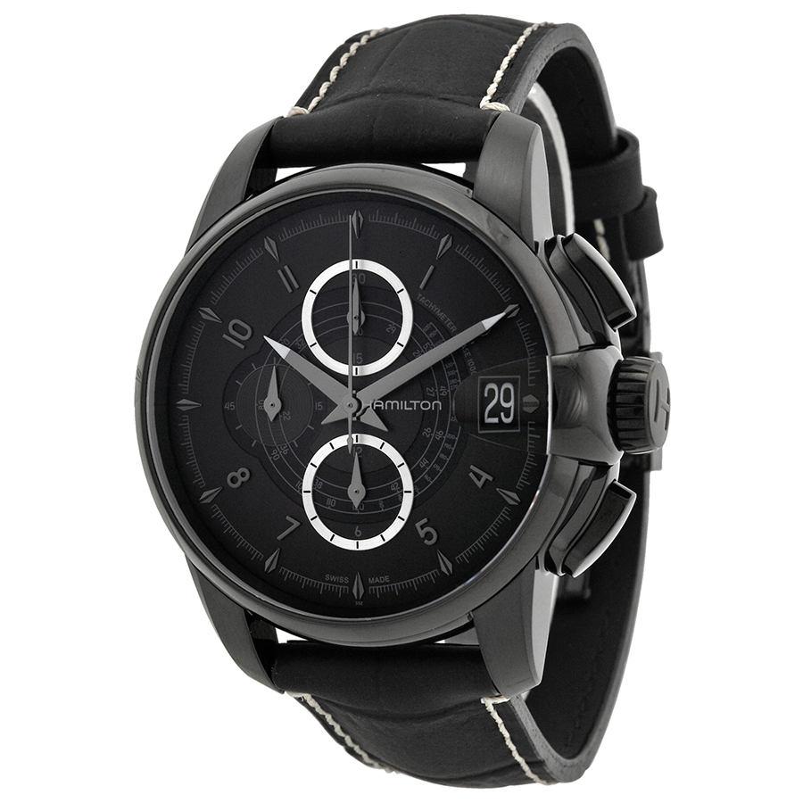 Hamilton H40686335 Swiss Clone Automatic Steel Case Jet Black Dial Water-Resistant 42mm Watch