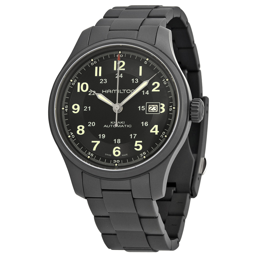 Hamilton Khaki H70565133 Black Dial Automatic Chronograph Replica Watch