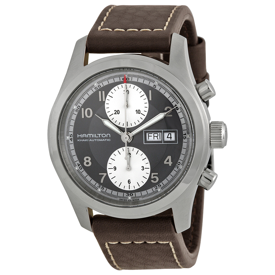 Hamilton Khaki H71566583 Imitation Automatic Dive Chrono Watch - Stainless Steel Case, Black Face