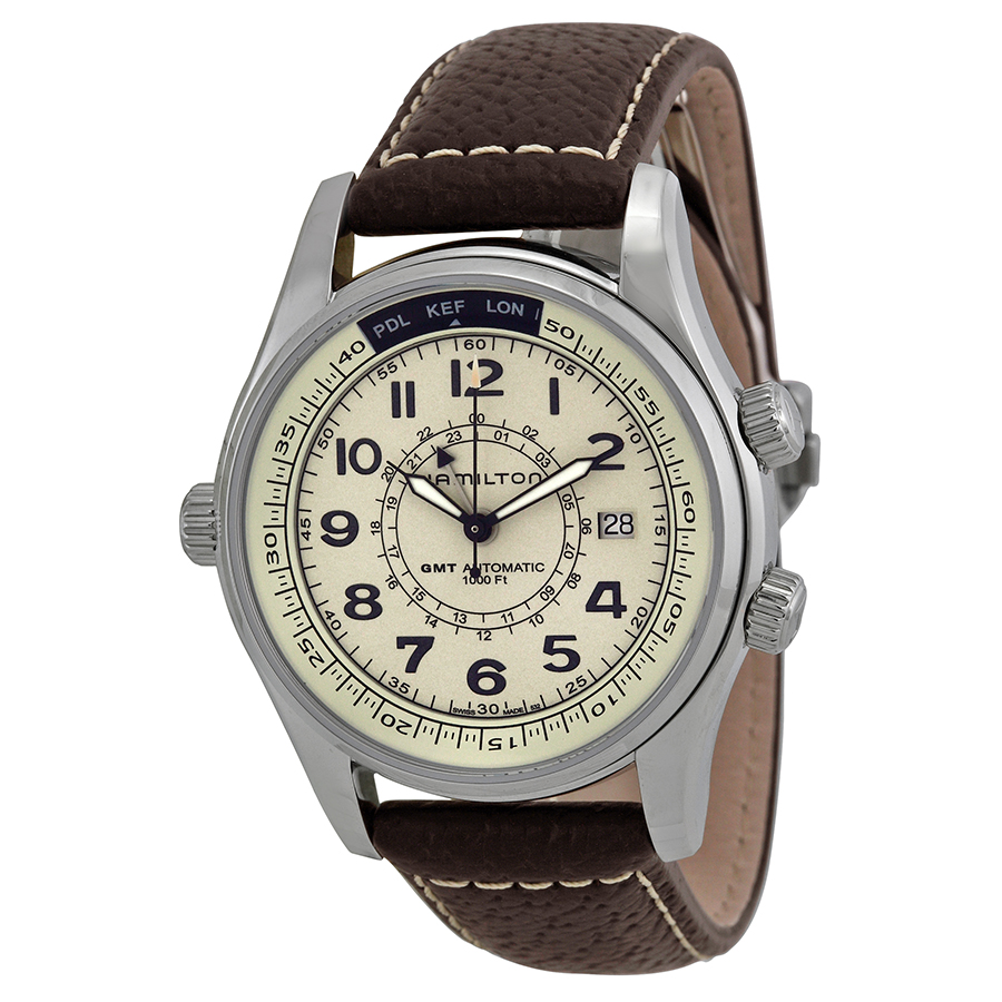 Hamilton Khaki H7752-5553 Clone: Swiss Auto, 41mm Stainless, Jet Black Face, 100m Water Resistant Watch