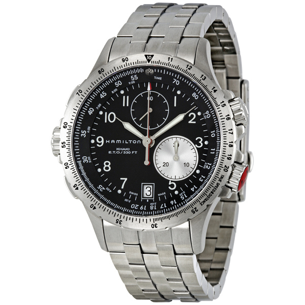 Hamilton Khaki H77612133 Mens Automatic Steel Chronograph Watch