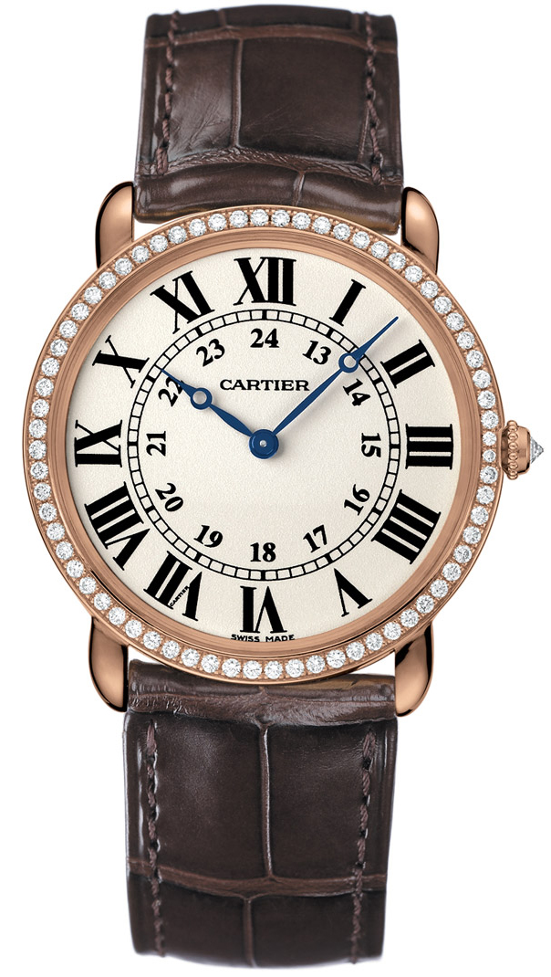 Cartier Ronde Louis Cartier WR000651 18K Rose Gold Quartz Replica Watch