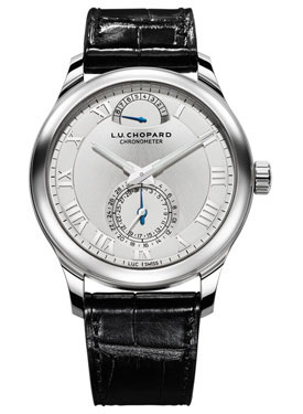 Chopard L.U.C. 161926-1001 Imitation Automatic Silver Case Jet Black Watch