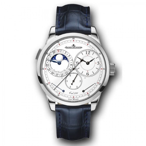 Jaeger LeCoultre Duometre Q Automatic Chronograph 18K Rose Gold Dial Watch