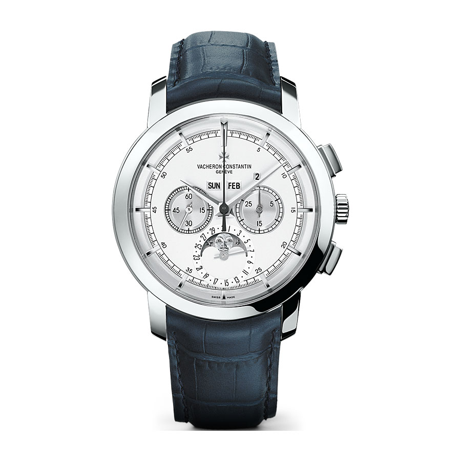 Vacheron Constantin 47292/000P-9590 Imitation Steel & Black Diamond Watch