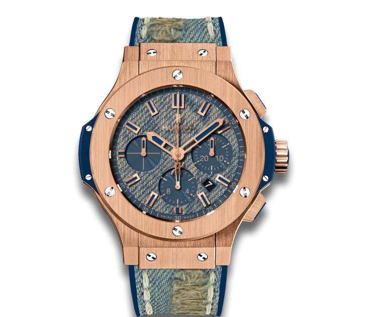 Hublot 301.PL.2780.NR.JEANS Imitation Red Gold Satin Finish Dive Watch - Automatic 300m Water Resistant