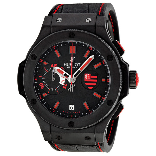 Hublot Classic Fusion Reps Automatic GMT Jet Black Face Watch