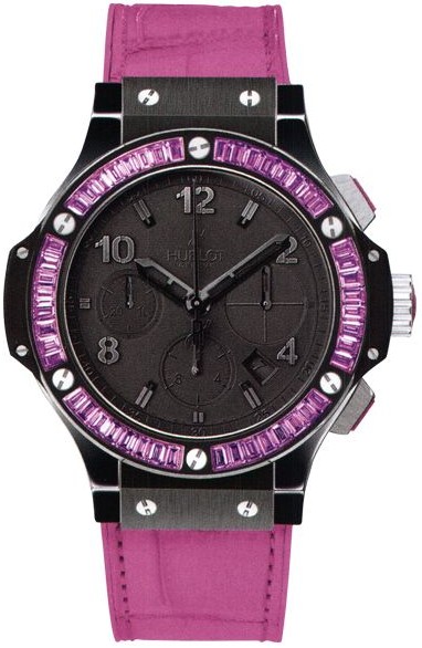 Hublot Classic Fusion Swiss Clone Automatic 36mm Diamond Bezel Black Dial Watch