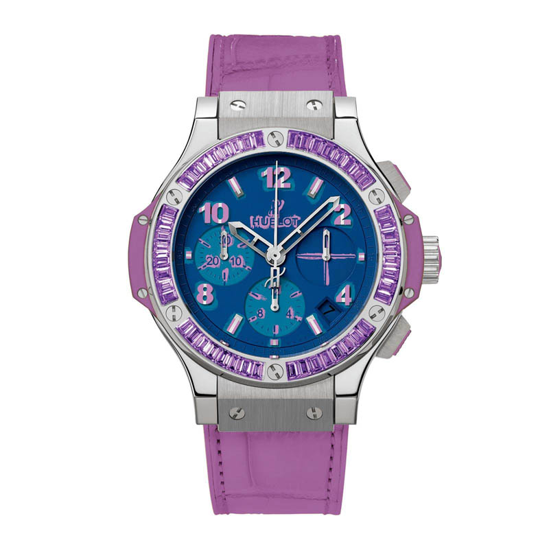 Hublot Big Bang Steel & Diamond Ladies Watch - Silver Dial - Replica