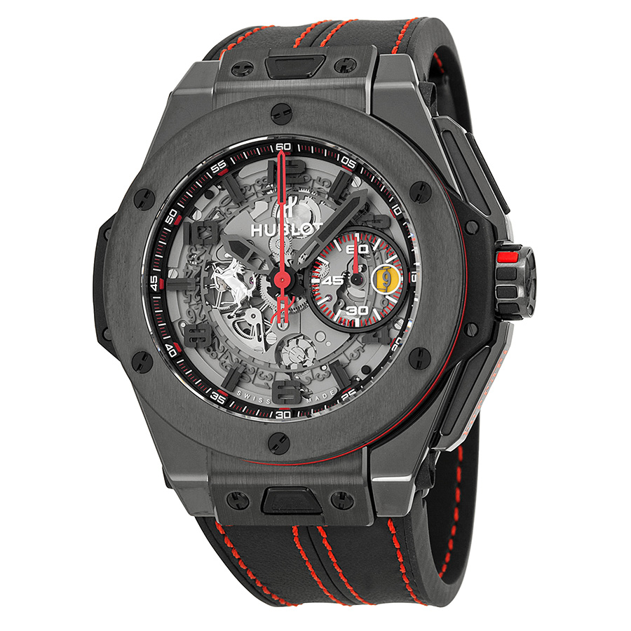 Hublot 401.CX.0123.VR Open-Heart Chronograph Replica Black & Grey Face Watch