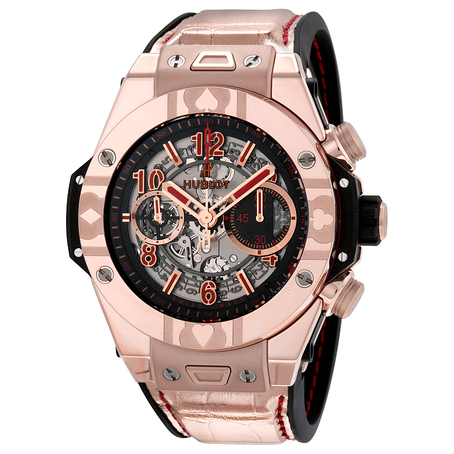 Hublot Classic Fusion Self-Winding Chronograph Imitation Jet Black Face 45mm Watch