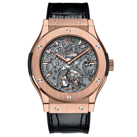 Hublot King Power 48mm Automatic Skeleton Dial Rose Gold Watch