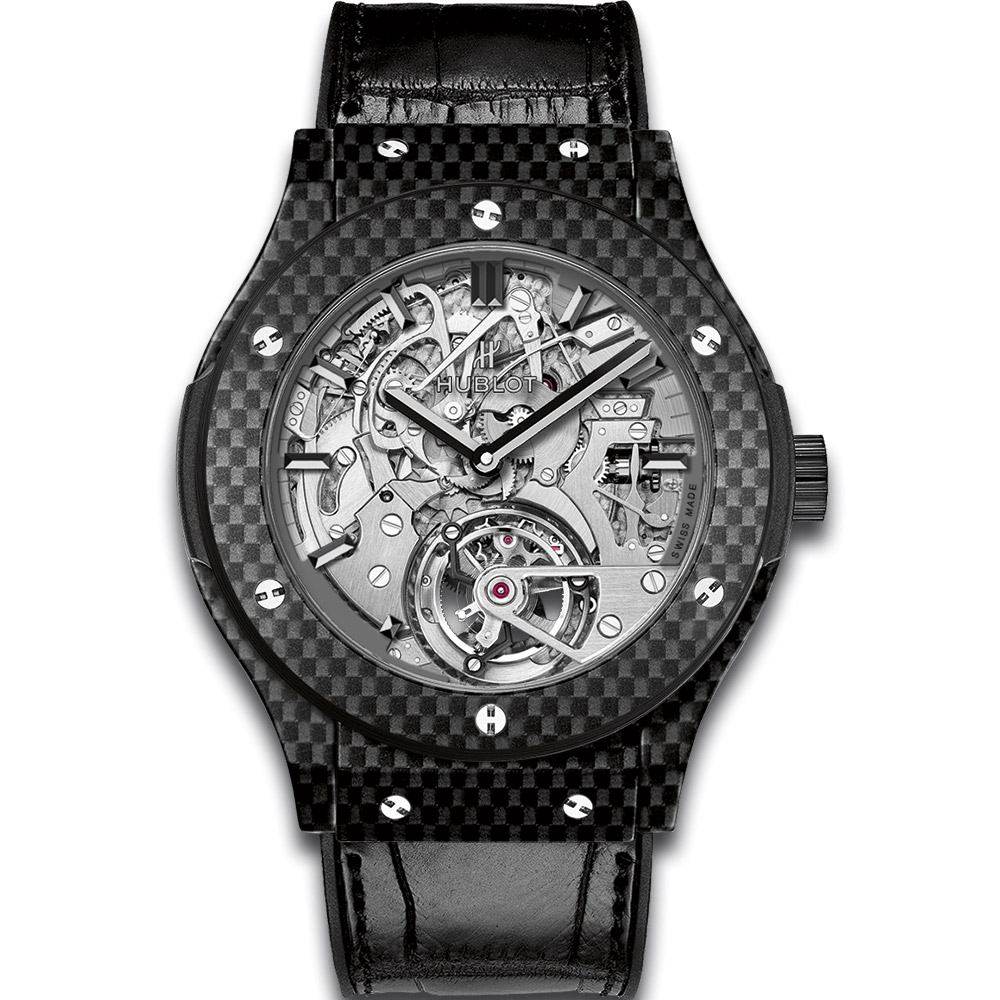 Hublot Classic Fusion Automatic Chronograph 45mm Black DLC Case Men's Watch