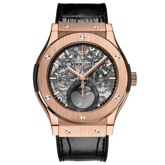 Hublot Big Bang 41mm Rose Gold Skeleton Dial Automatic Replica Watch