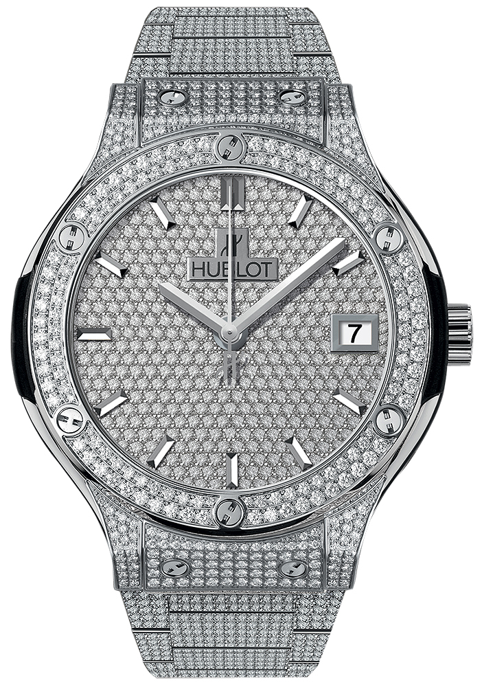 Hublot Classic Fusion Diamond Coated Automatic Chronograph 41mm Watch
