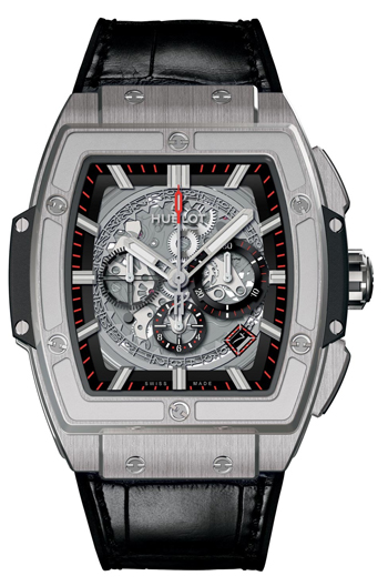 Hublot Skeleton Luxury Tourbillon 18K Gold Watch, Manual Movement, Midnight Black Face