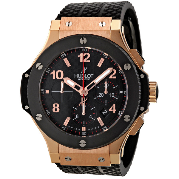 Hublot Big Bang 301.PB.131.RX Mens Watch - Swiss Clone Automatic Chronograph Jet Black Face 42mm Water-Resistant Luxury Timepiece