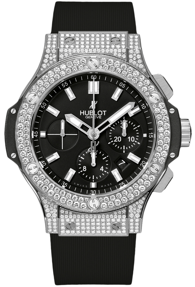 Hublot Big Bang Diamond-Encrusted 301.SX.1170.RX.1704 Automatic Chronograph Steel Watch