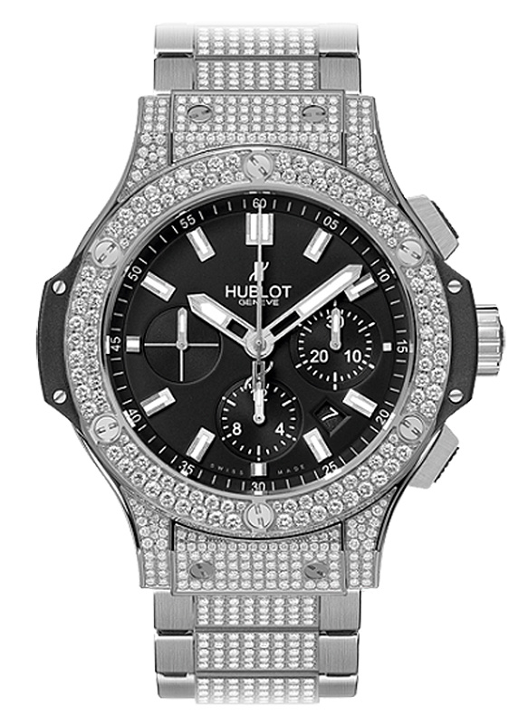 Hublot Big Bang Diamond-Crusted Automatic Chronograph 45mm Luxury Watch