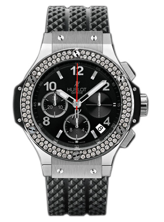 Hublot Big Bang Chronograph Replica 41mm Case Jet Black Face Automatic Water Resistant Watch