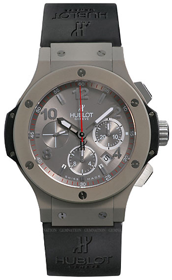 Hublot Big Bang Titanium Chronograph 320.UI.440.RX - Jet Black Face, 42mm Water-Resistant Watch