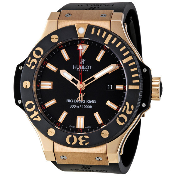 Hublot Big Bang 322PM100RX Mens Watch - Ultra-Thin Automatic Chronograph Black Ceramic bezel Watch