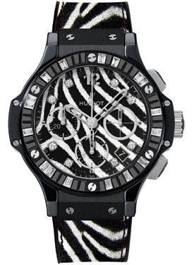 Hublot Big Bang Lady's Watch: Automatic, Stainless Steel Case, Black Crystal Face, 34mm