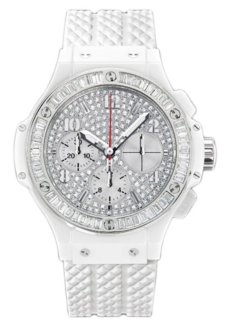 Hublot Big Bang 34mm White Ceramic Automatic Sport Chronograph Watch