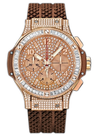 Hublot Big Bang 18kt Rose Gold Automatic 41mm Jet Black Dial Replica Watch