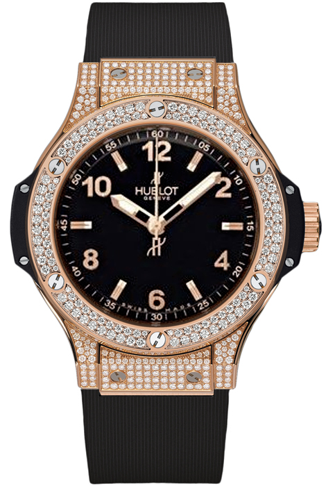 Hublot Big Bang Clone Ladies 36mm Black Pearl Bezel Automatic Watch