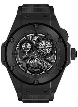 Hublot Big Bang 41mm Swiss Clone Black DLC Case Automatic Watch with Blue Sunray Dial
