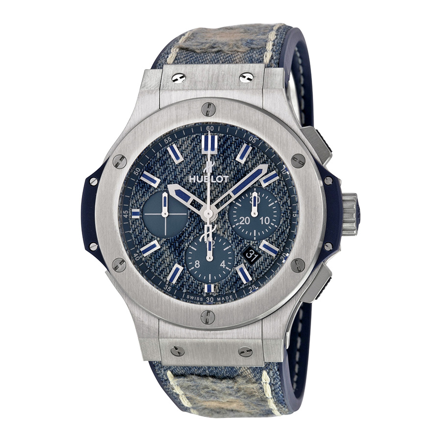 Hublot Big Bang Jeans Imitation Automatic 45mm Stainless Steel Black Face Water-Resistant Watch