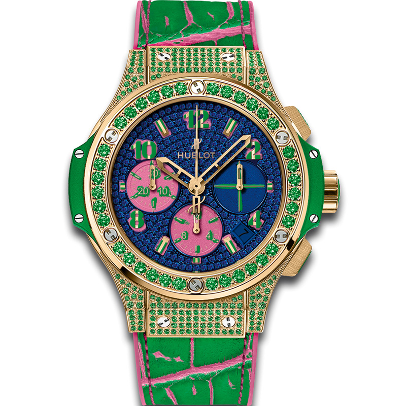 Hublot Big Bang Pop Art Imitation, Automatic, 41mm Case, Vibrant Colors, Steel Band Watch