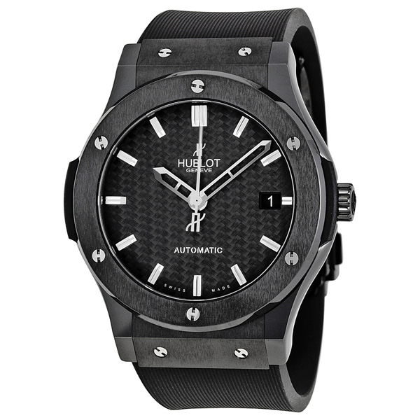 Hublot Classic Fusion Imitation 41mm Self-Winding Black Steel Bezel Chronograph Watch